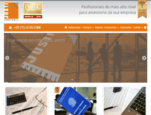 Tablet Screenshot of contabiljusti.com.br